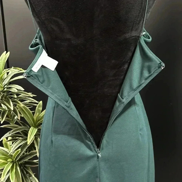 Altar’d State Asymmetrical neckline,stretch cord straps,zipper back,slit - Picture 5 of 10